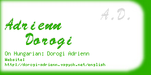 adrienn dorogi business card